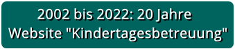 20 Jahre Website "Kindertagesbetreuung"